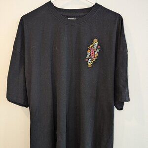 Thirty Single T-Shirt. Skull Crown with Rose Double Image Front and Back.  3XL